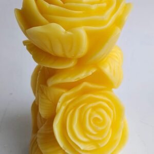 Chandan Fragrance Rose Piller candle (Soya Wax)