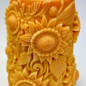 Jasmine Fragrance Tulip Piller candle (Soya Wax)