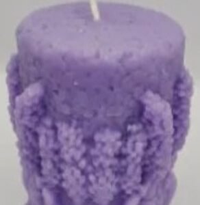 Lavender Pillar Candle | Lilac | Lavender Fragrance | Soya Wax