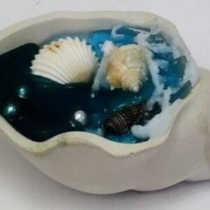 Shell Decorative Candle | Sea Beach Design | Ocean Breeze Fragrance | Soya Wax