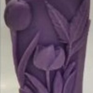 Tulip Pillar Candle | Lilac | Lavender Fragrance | Soya Wax