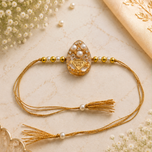 Super Bro Rakhi | Flat Bottomed Oval | Yellow and White | Siblings' Love Rakhi | Classical Rakhi
